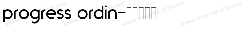 progress ordin字体转换